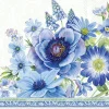 IHR Servietten Und Serviettenringe|Servietten>SPRINGTIME BLUES Light Blue Lunch-Servietten L1066