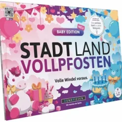 Denkriesen Familien- Und Gesellschaftsspiele>STADT LAND VOLLPFOSTEN® – BABY EDITION "Volle Wind