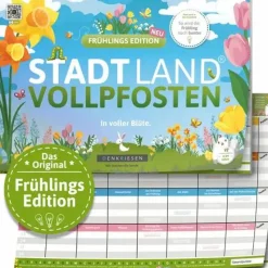 Denkriesen Familien- Und Gesellschaftsspiele>STADT LAND VOLLPFOSTEN® - FRÜHLINGS EDITION "In vo