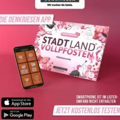 Denkriesen Familien- Und Gesellschaftsspiele>STADT LAND VOLLPFOSTEN® - GIRLS EDITION