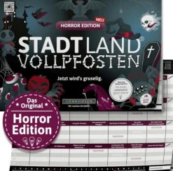 Denkriesen Familien- Und Gesellschaftsspiele>STADT LAND VOLLPFOSTEN® - HORROR EDITION - Jetzt w