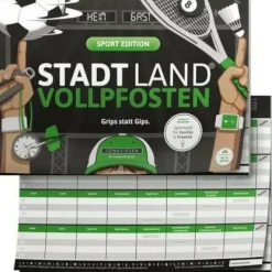 Denkriesen Familien- Und Gesellschaftsspiele>STADT LAND VOLLPFOSTEN® - SPORT EDITION