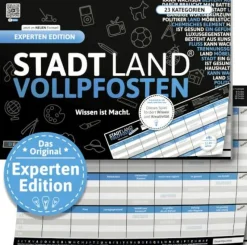 Denkriesen Familien- Und Gesellschaftsspiele>STADT LAND VOLLPFOSTEN®– EXPERTEN EDITION - Wissen