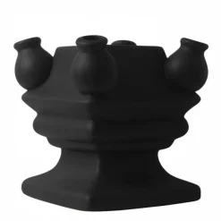 Heinen Delftware Vasen>Stapelgekte Black Matte Bottom