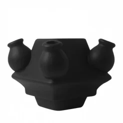 Heinen Delftware Vasen>Stapelgekte Black Matte Middle