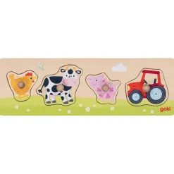 Gollnest & Kiesel Kleinkindpuzzle|Spielen>Steckpuzzle Auf dem Land 4 Teile