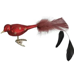 Inge Glas Manufaktur Baumschmuck Und Zubehör>Sternenvogel, 8,5cm, Vogel auf Klemme