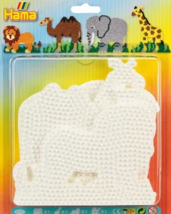 Dan Import-HAMA® Basteln>Stiftplatten Löwe, Kamel, Elefant, Giraffe