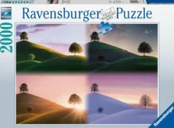 Ravensburger Erwachsenenpuzzle>Stimmungsvolle Bäume und Berge - Puzzle 2000 Teile