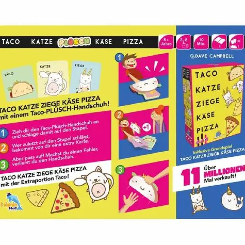 Asmodee Familien- Und Gesellschaftsspiele>Taco Katze Plüsch Käse Pizza