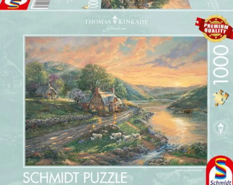 Schmidt Spiele Erwachsenenpuzzle>Tagesanbruch im Emerald Valley - Puzzle 1000 Teile