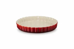 Le Creuset Tarte- Und Quicheformen, Crême Brulée>Tarteform 28 cm Kirschrot