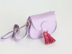 Kisme Taschen Und Körbe>Tasche Bommel flieder fuchsia