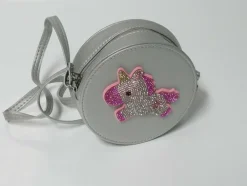 Kisme Taschen Und Körbe>Tasche Einhorn rund silber