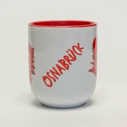 Desvario Henkelbecher>Tasse Curved Osnabrück Rathaus scratch rot