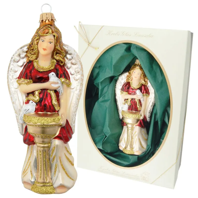 Krebs Glas Lauscha Baumschmuck Und Zubehör>Taufengel