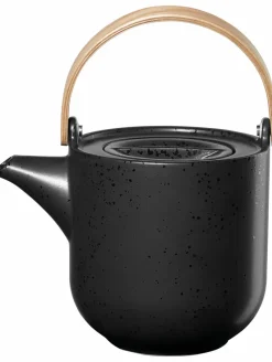 Asa Selection Farbe>Teekanne mit Holzgriff, kuro 1,0 L