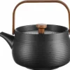 Asa Selection Farbe>Teekanne Mit Holzgriff, schwarz 600ml