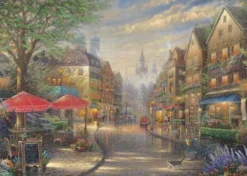 Schmidt Spiele Erwachsenenpuzzle>Thomas Kinkade: Café in München - Puzzle 1000 Teil