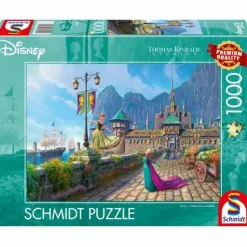 Schmidt Spiele Erwachsenenpuzzle>Thomas Kinkade: Disney, Frozen Celebrating in Aren