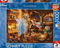 Schmidt Spiele Erwachsenenpuzzle>Thomas Kinkade: Geppetto's Pinocchio - Puzzle 1000
