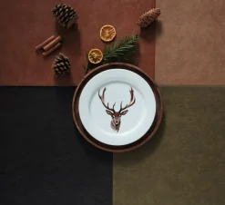 Asa Selection Tischdecken, Untersetzer Und Co>Tischset, veganes Leder aus PU, Pilz 33x46 cm