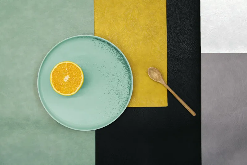 Asa Selection Tischdecken, Untersetzer Und Co>Tischset, veganes Leder aus PU, silberne Wolke 33x