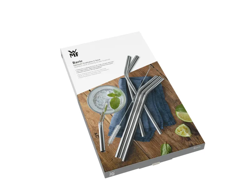 WMF GmbH Barzubehör>Trinkhalm-Set Baric Cromargan® 6-teilig mit Reinig