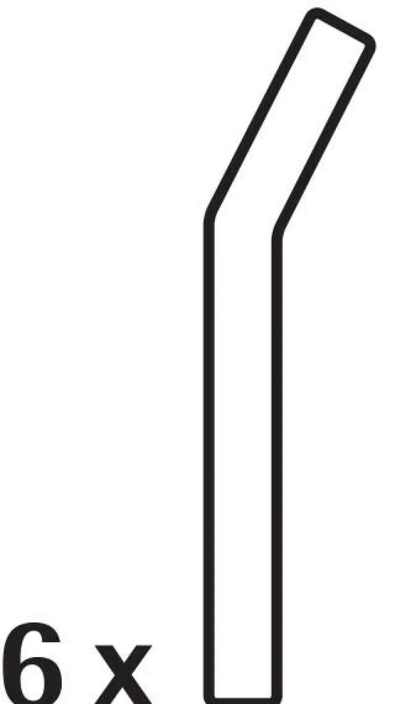 WMF GmbH Barzubehör>Trinkhalm-Set Baric Glas 6-teilig mit Reinigungsbü