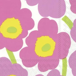 IHR Servietten Und Serviettenringe|Servietten>UNIKKO light pink Cocktail-Servietten C 552659