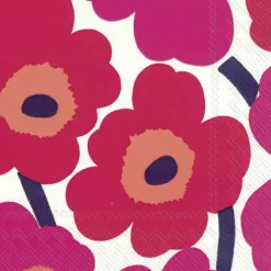 IHR Servietten|Servietten Und Serviettenringe>Unikko Red 100 Recycled, Der Blaue Engel Cocktail-