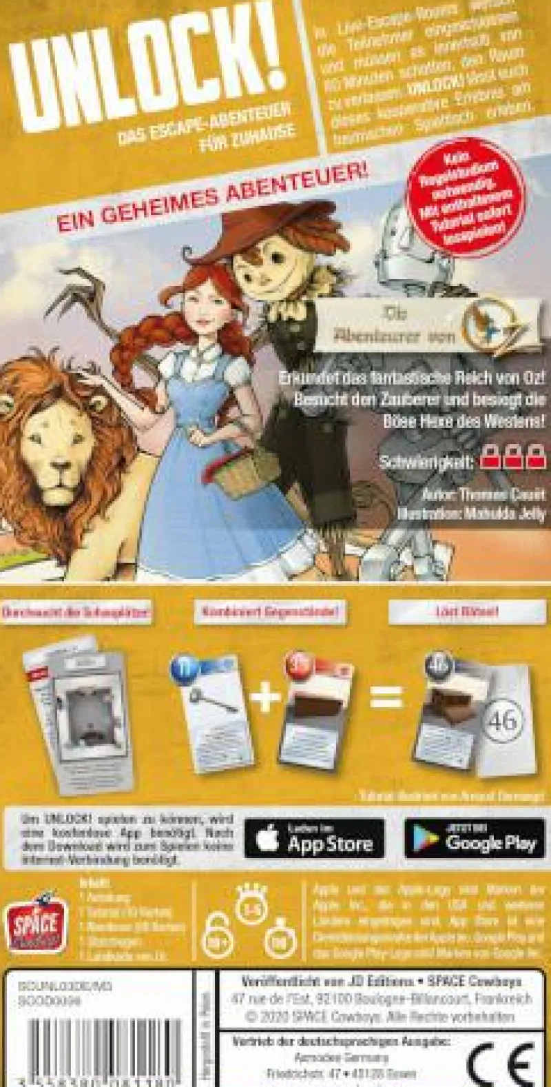 Space Cowboys Familien- Und Gesellschaftsspiele>Unlock! - Die Abenteurer von Oz