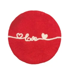 Frida Feeling GmbH Tischdecken, Untersetzer Und Co>Untersetzer Filz "Love", Rot