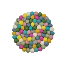 Frida Feeling GmbH Tischdecken, Untersetzer Und Co>Untersetzer rund dicke Kugeln frühlingsfarben