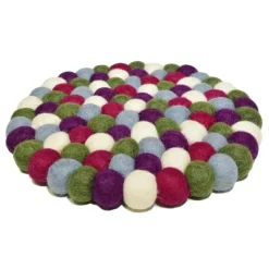 Frida Feeling GmbH Tischdecken, Untersetzer Und Co>Untersetzer Rund dicke Kugeln 20cm Violett