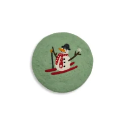 Frida Feeling GmbH Dekoration>Untersetzer Schneemann auf Skiern 21cm