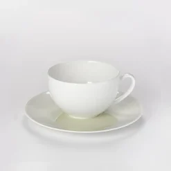 Dibbern Farbe>Untertasse 0,20 l / 0,25 l Pastell Khaki Fine Bone