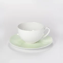 Dibbern Farbe>Untertasse 0,20 l / 0,25 l Pastell Mint Fine Bone