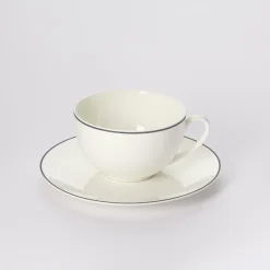 Dibbern Farbe>Untertasse 0,20 l / 0,25 l Simplicity Grau Fine Bo