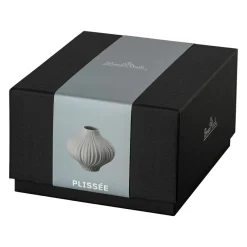 Rosenthal Vasen>Vase, 8 cm, Plissee / Lava