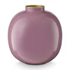 Pip Studio Vasen>Vase, Metall, lila, 23cm