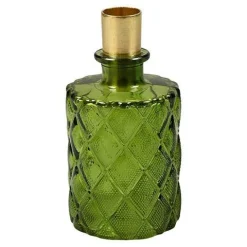 Det Gamle Apotek Vasen>Vase/Kerzenhalter grün, H10,50xØ7cm