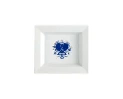 Meissener Porzellan Schalen>Vide-Poche 21x18,5 cm Blue Passion