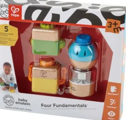 Hape Spielen>Vier verrückte Bausteine