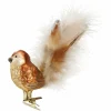 Inge Glas Manufaktur Baumschmuck Und Zubehör>Vogel mit Clip Frecher Spatz 6,5cm