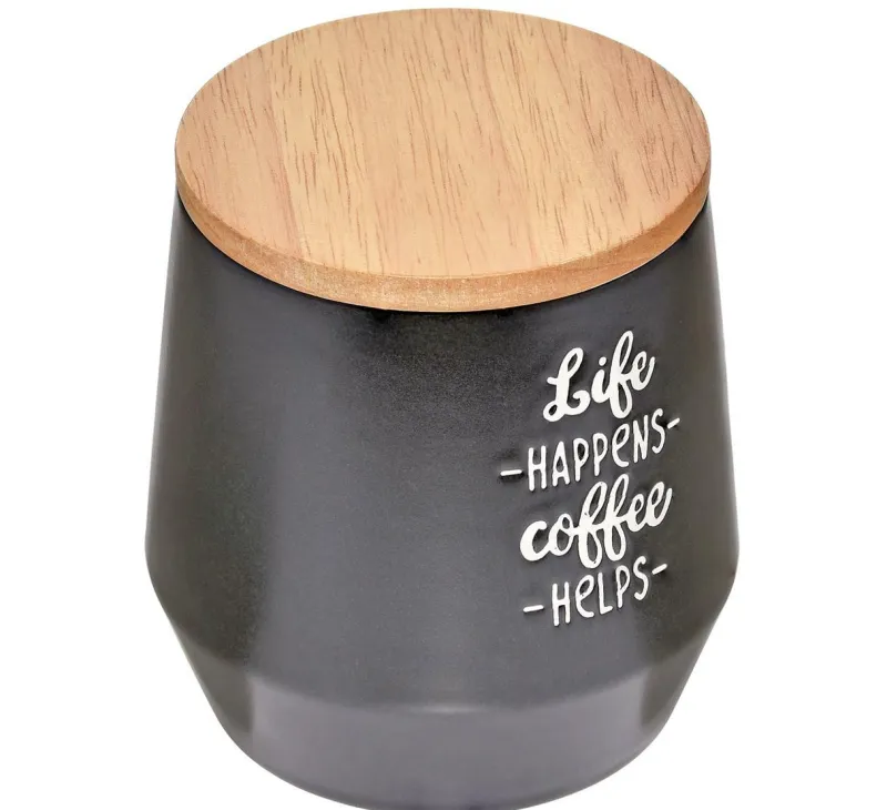 Cilio Kaffeezubehör>Vorratsdose 500 ml, schwarz matt