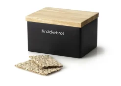 Continenta Aufbewahrung In Der Küche>Vorratsdose schwarz matt Keramik 17,5x13,5x11cm