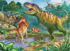 Ravensburger Kinderpuzzle>Welt der Dinosaurier - Puzzle 100 Teile