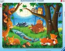 Ravensburger Kinderpuzzle>Wenn kleine Tiere schlafen gehen - Rahmenpuzzle 35