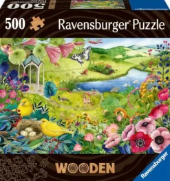 Ravensburger Erwachsenenpuzzle>Wilder Garten - Holzpuzzle 500 Teile